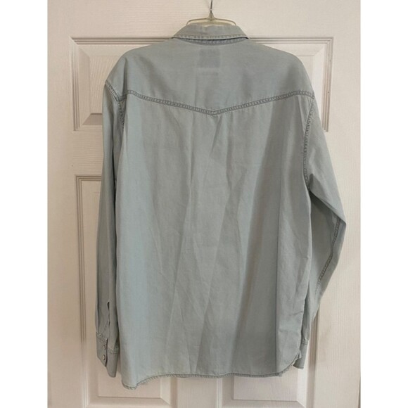 Tommy Bahama Jeans Oxford Shirt~Island Modern Fit~100% Cotton~Light Blue~Mens XL - Picture 2 of 4